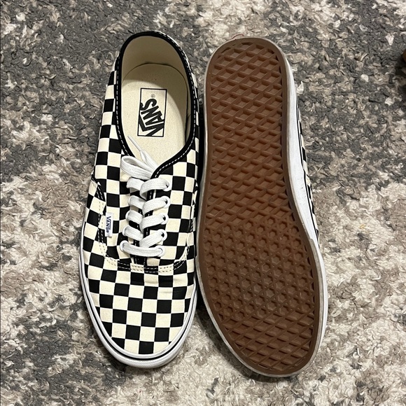 Vans Black and White Checkerboard Shoes - Picture 3 of 3